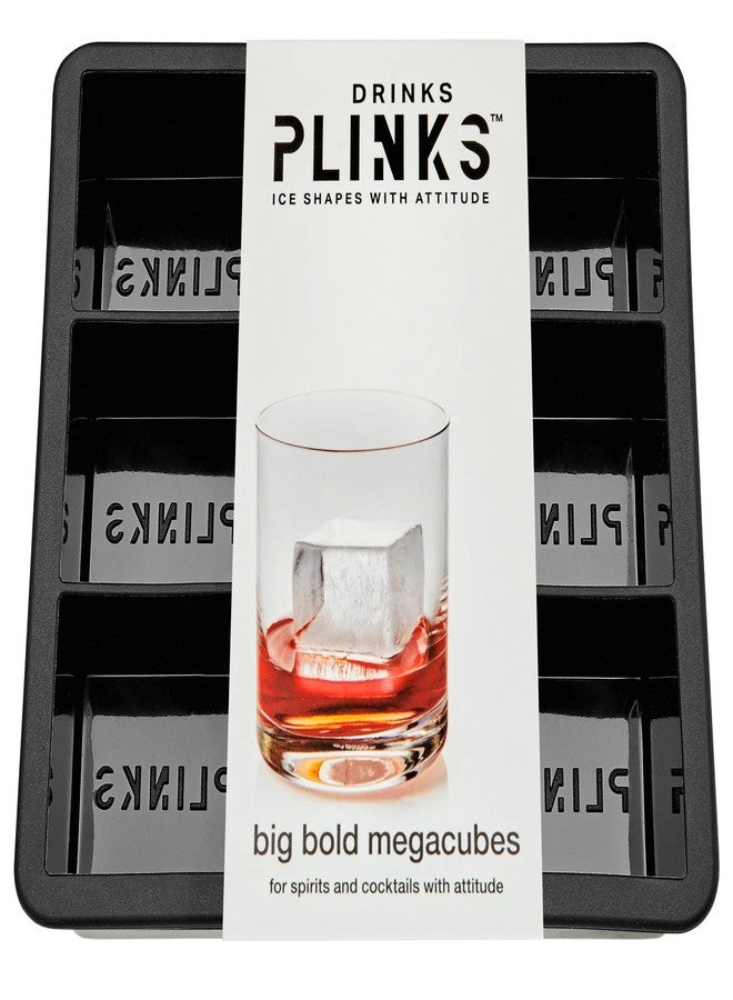 DRINKSPLINKS Ice Cube Tray 2 Inch Mega Cube, Shaped Premium Silicone Mold for Freezer Tray | Ice For Cocktails & Water Bottles | Bartender Ice - Image 1